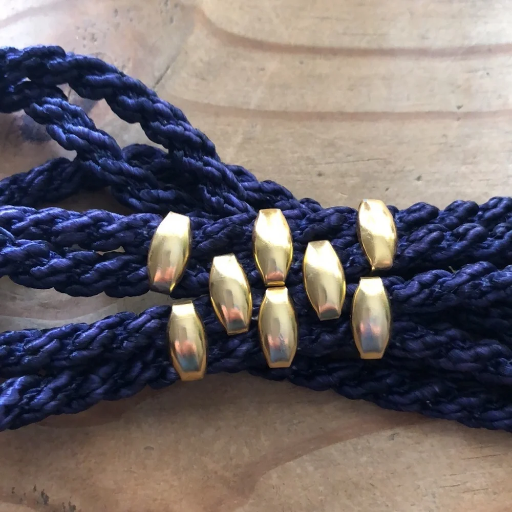 Vintage cloisonné rope belt
